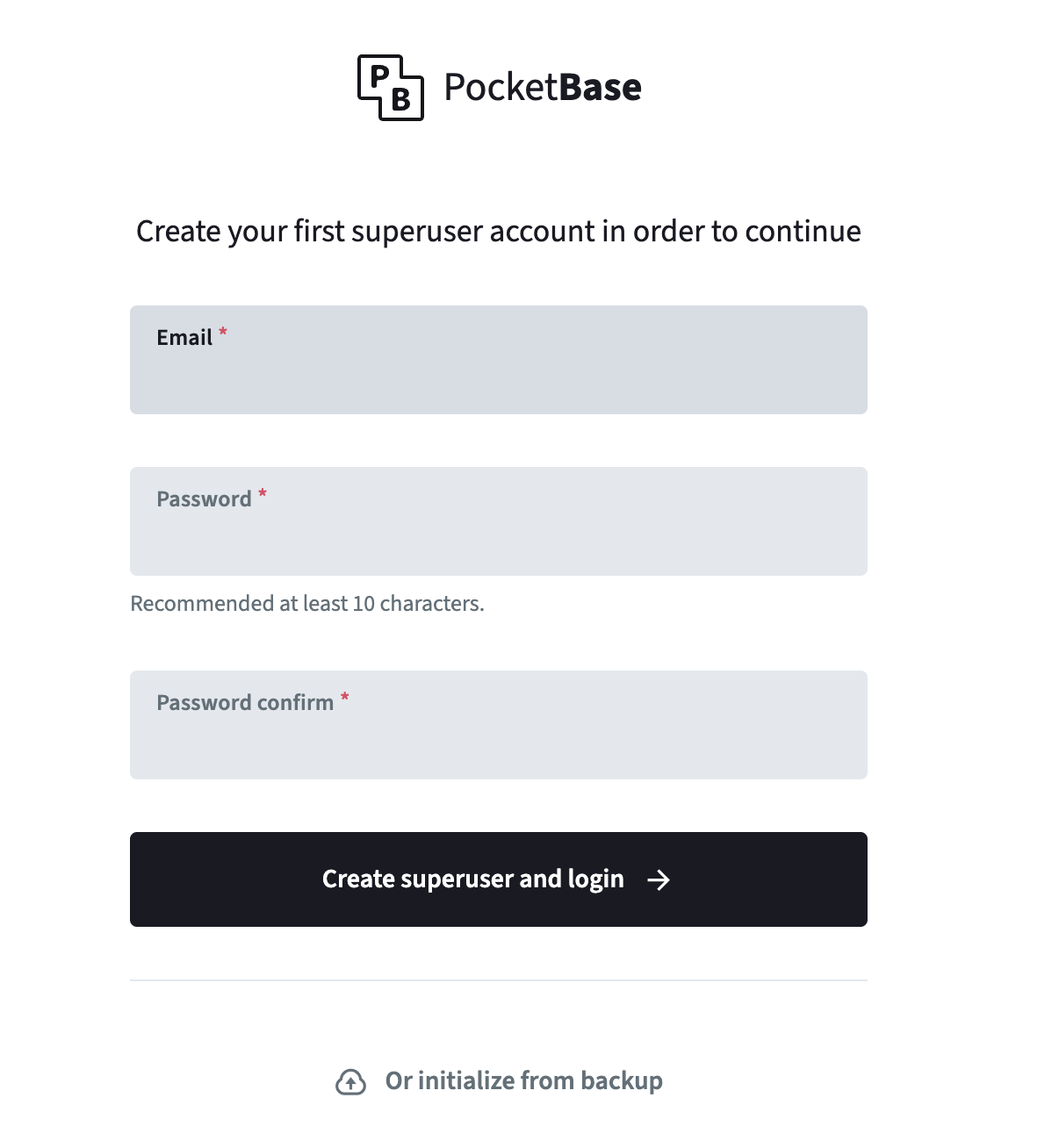PocketBase_registration